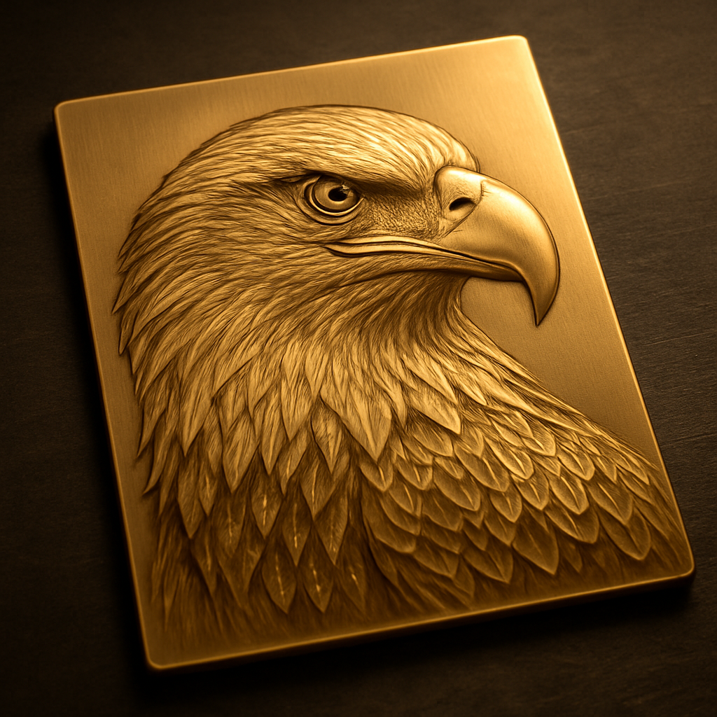 Metal Engraving on Polished brass